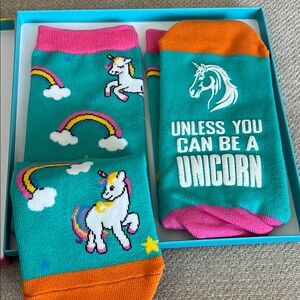 Colorful Unicorn Socks